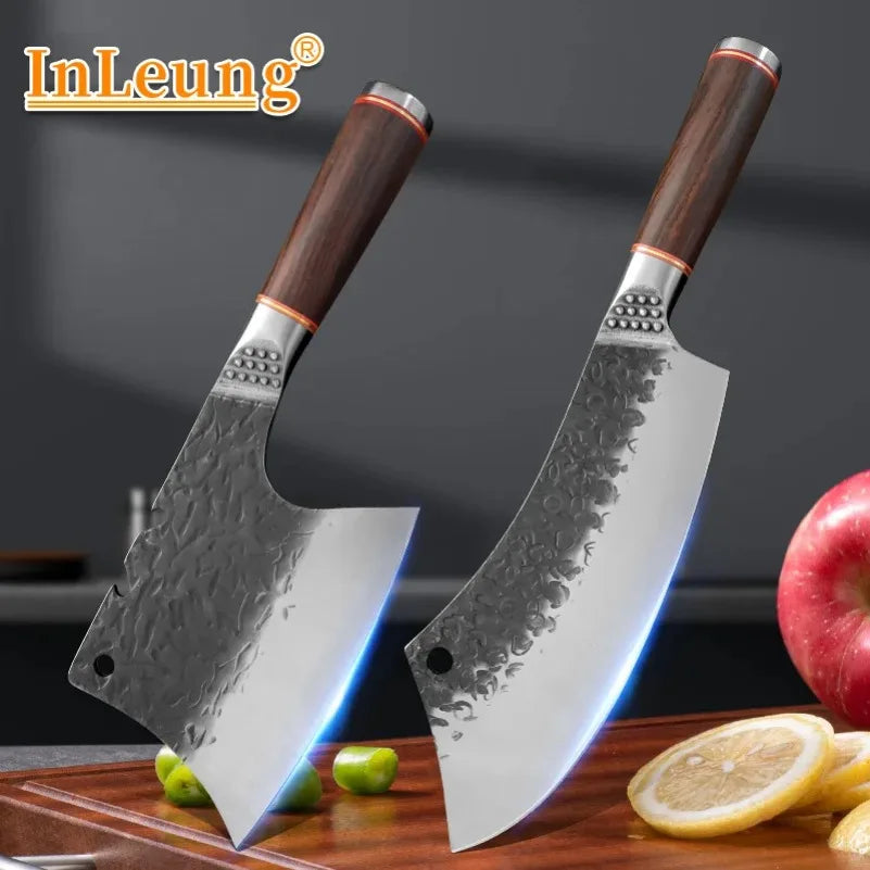 InLeung Hand Forged Meat Cleaver – Heavy Butcher Knife