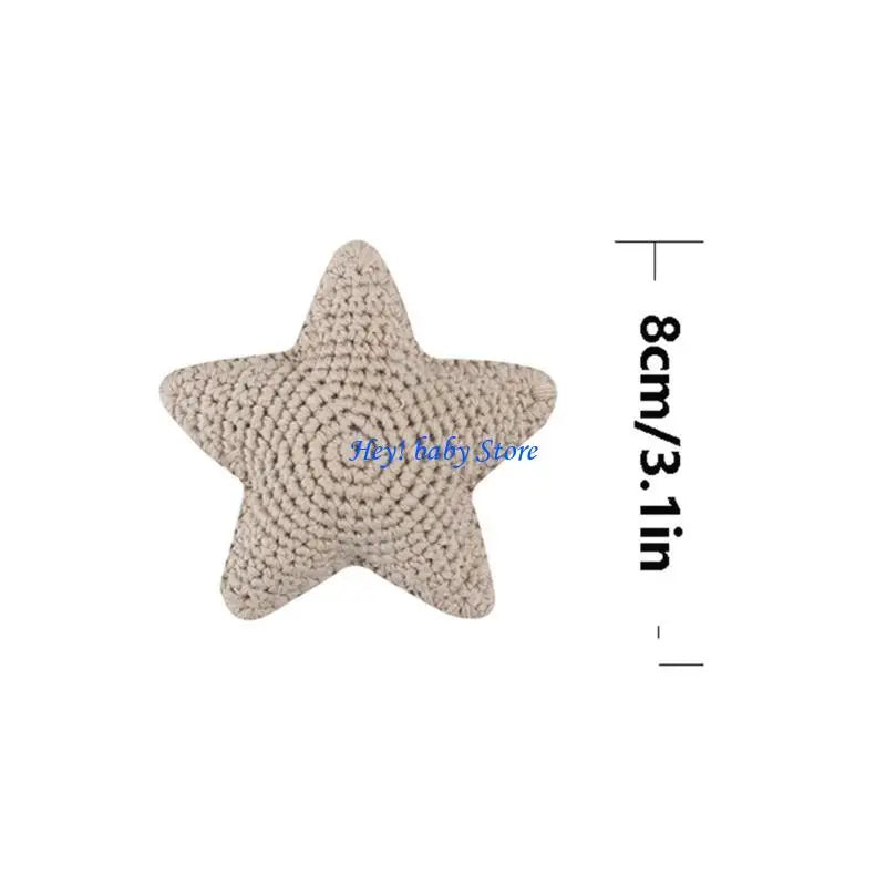 Crochet Star Pacifier Clip Teething Toy | Baby DIY Bead Gift