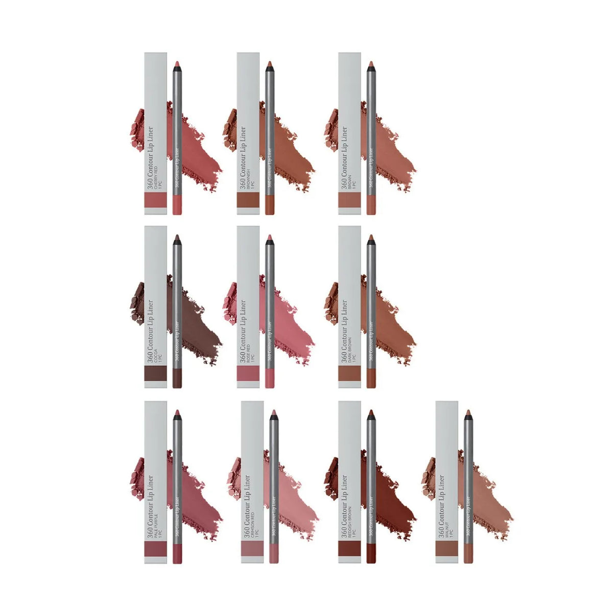 Matte Lip Liner Pencil – Multi-Color Waterproof Long-Lasting