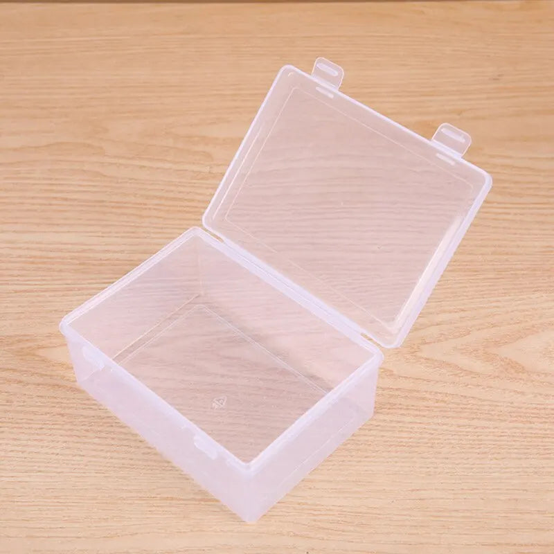 Transparent PP Dual Fastened Display Box Jewelry Container Art DIY