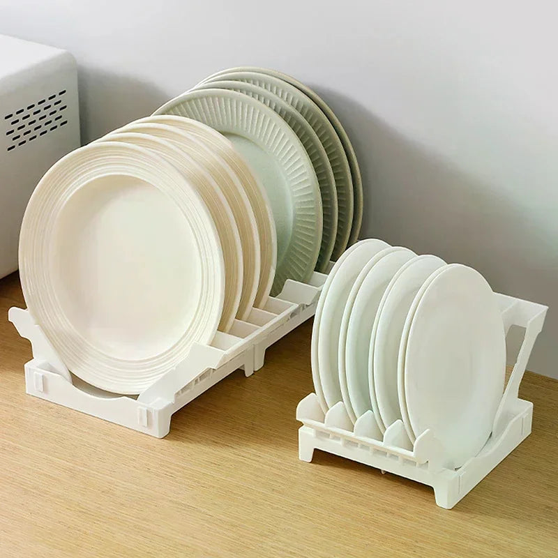 Vertical Dish Drying Rack – Upright Plate Cabinet Organizer