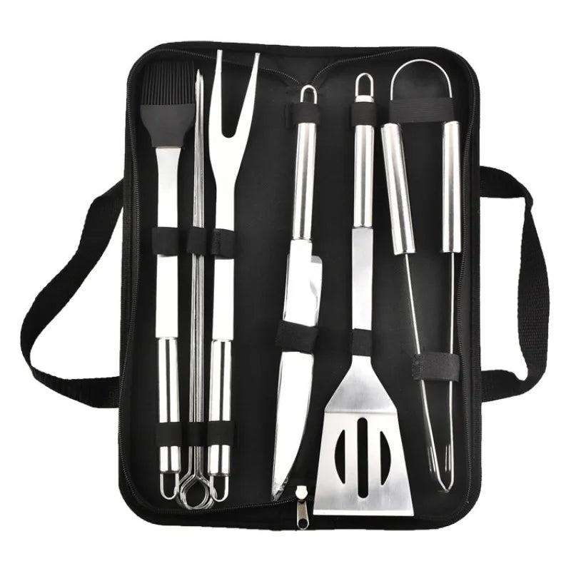 Stainless Steel BBQ Tool Set – 6-8 Piece Grill Kit