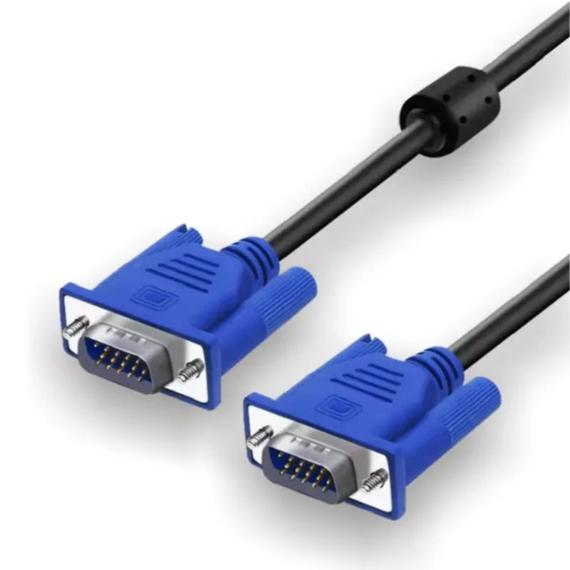 VGA Male to Male Cable with Magnetic Ring | Monitor & Projector
