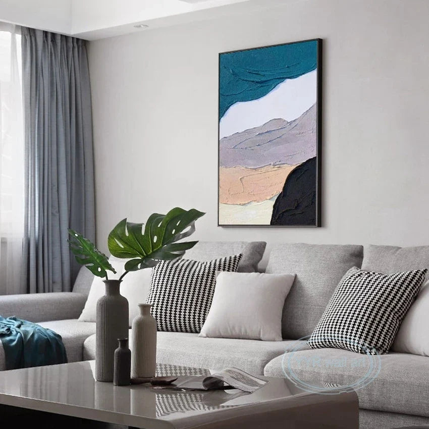 Abstract Hand-Painted Oil Painting Canvas Wall Art | Modern Decor