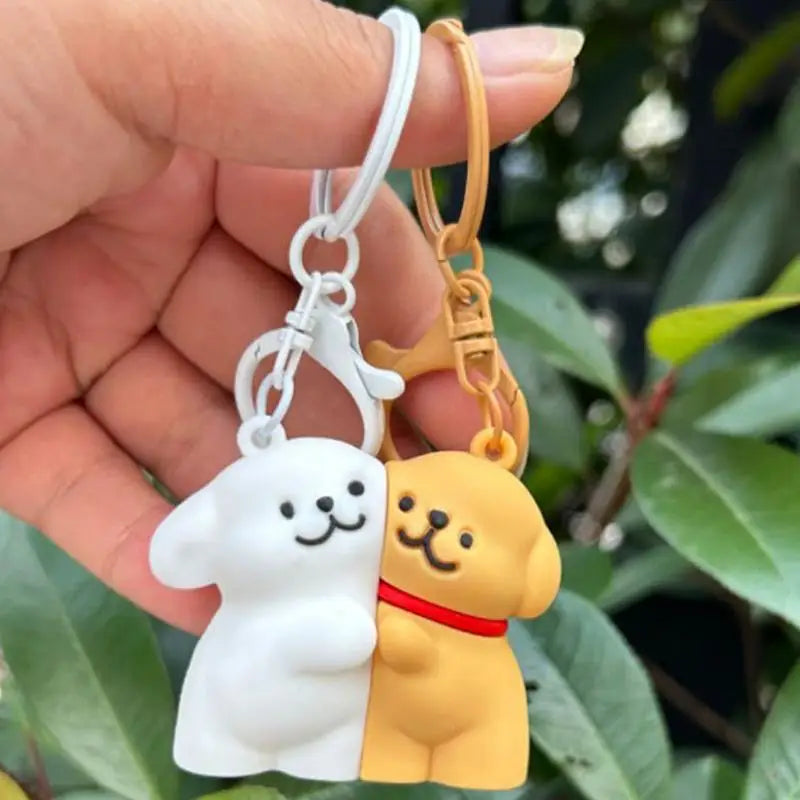 Puppy Keychain Magnetic Key Chain Cartoon Pendant Animal Dog