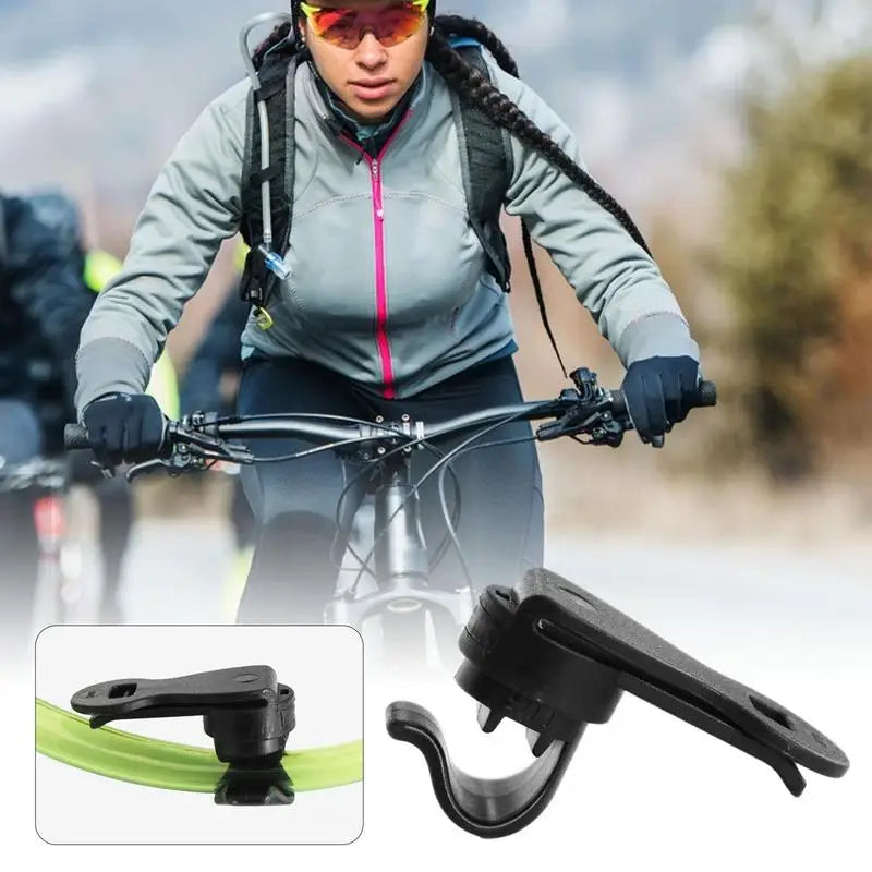 Bike Tube Clip Backpack Clips Drinking Hydration Hose Magnetic Water