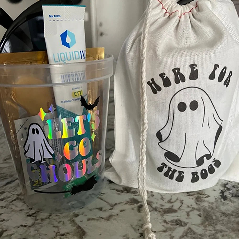 Here for The Boos Bachelorette Drawstring Bags – 10-Pack