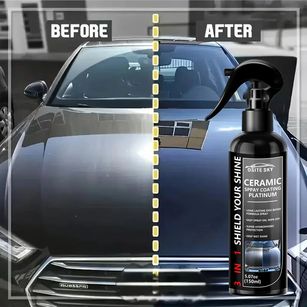 3-in-1 Ceramic Nano Coating Liquid – Car Paint Polish & Protection