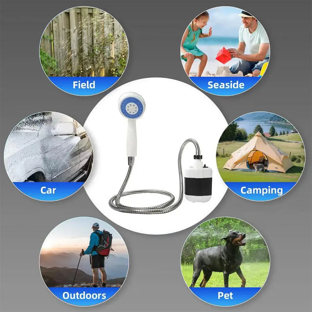 Portable Camping Shower | USB Rechargeable Electric Pump