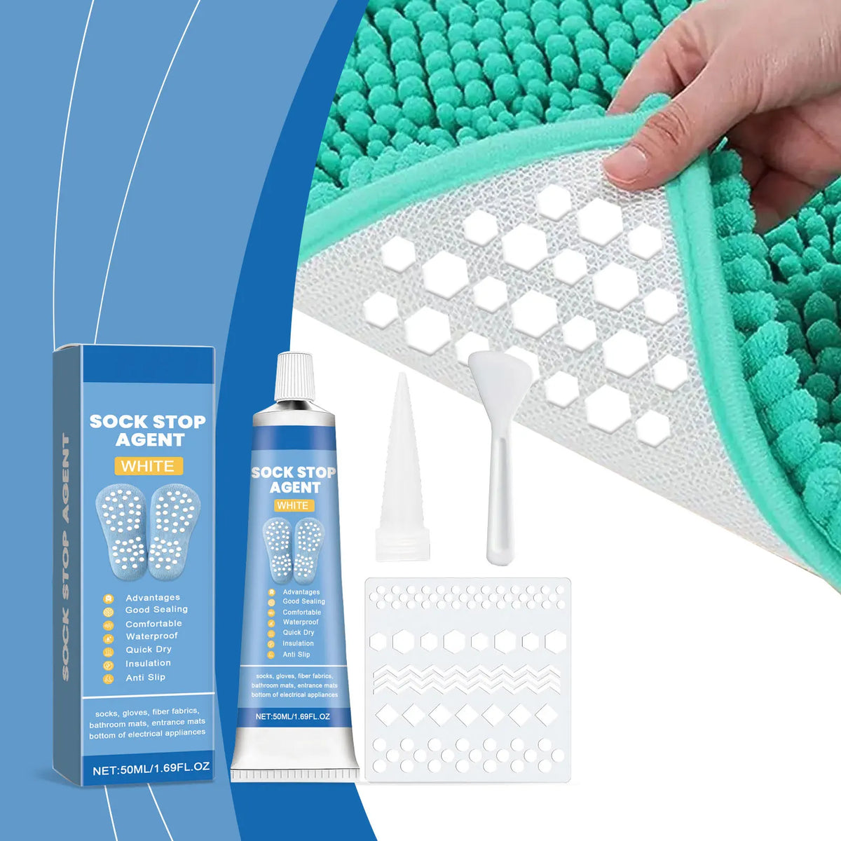 Anti-Slip Sock Stop Glue | Heel & Sole Protector 50ml