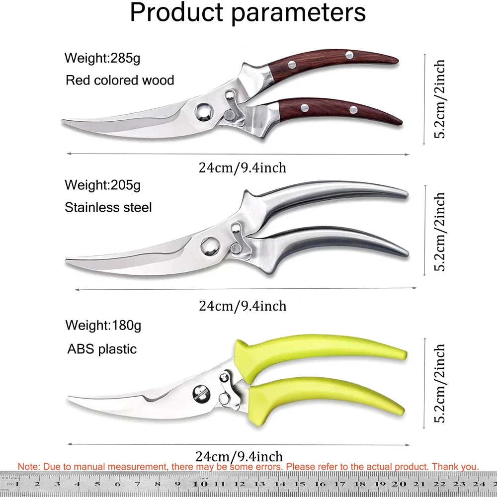 Multi-Functional Kitchen Scissors – Non-Slip BBQ & Bone Shears
