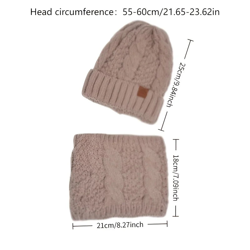 Thickened Winter Hat Scarf Ear Protection Beanie Shawl Men Women