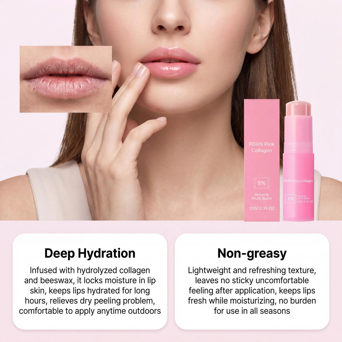 Collagen Multi Balm Stick – Hydrating Face & Lip Cream