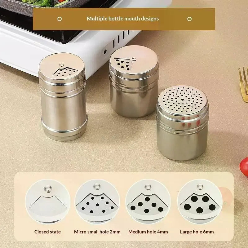 Stainless Steel Spice Shaker Jar – Adjustable, Rust-Resistant