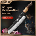 XINZUO 8.31" Bunka Knife – 67-Layer Damascus Steel Chef Knife