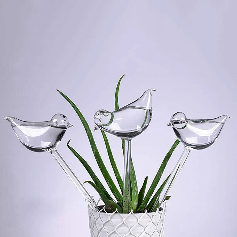 Bird-Shape Self Watering Globe – Clear Plant Waterer Bulb