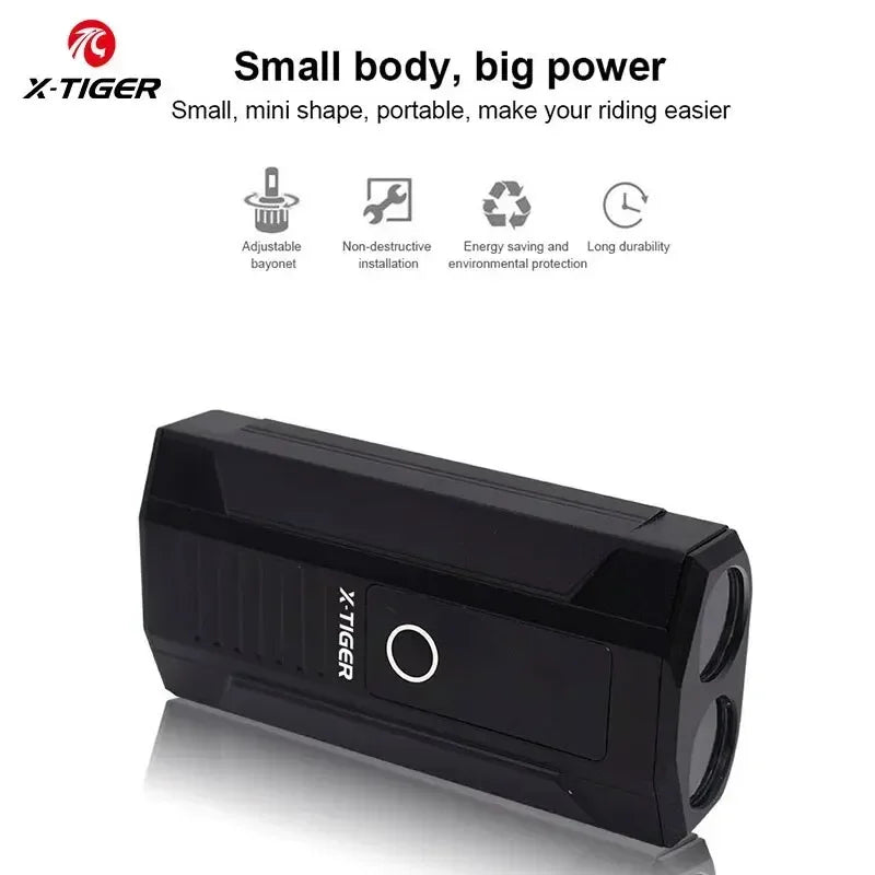 X-Tiger 1800 Lumen LED Bike Light – 5200mAh Rechargeable