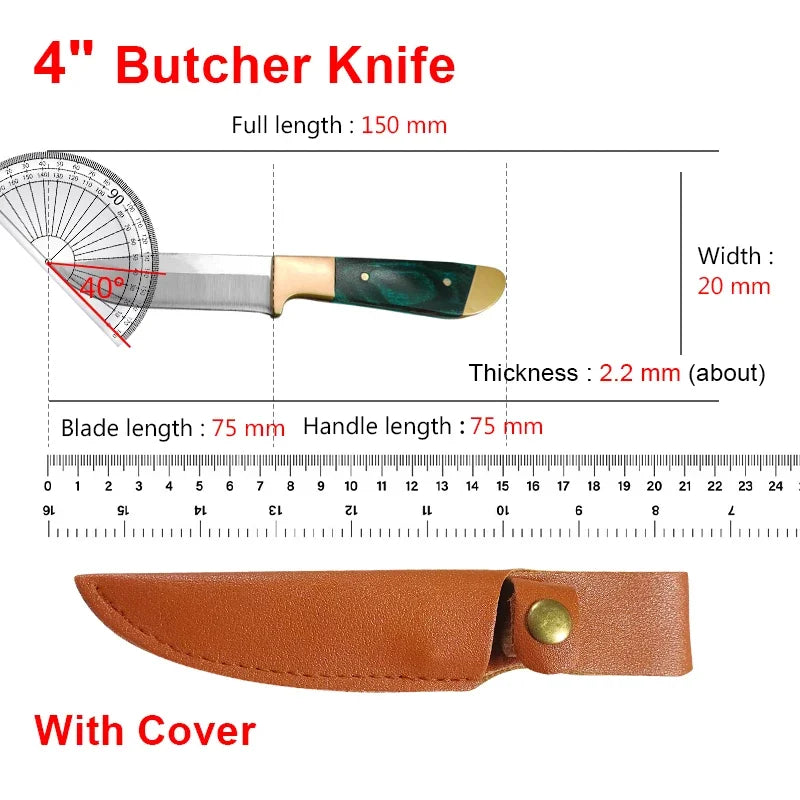 InLeung 7.5" Stainless Steel Boning Knife – Plastic Handle