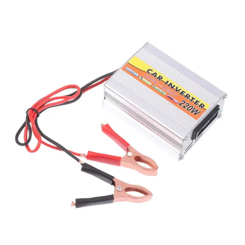 Car Mounted 220W Solar Power Inverter Voltage Transformer DC 12V AC