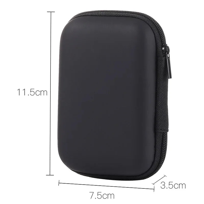 Sundries Travel Storage Bag Charging Case Earphone Package Zipper
