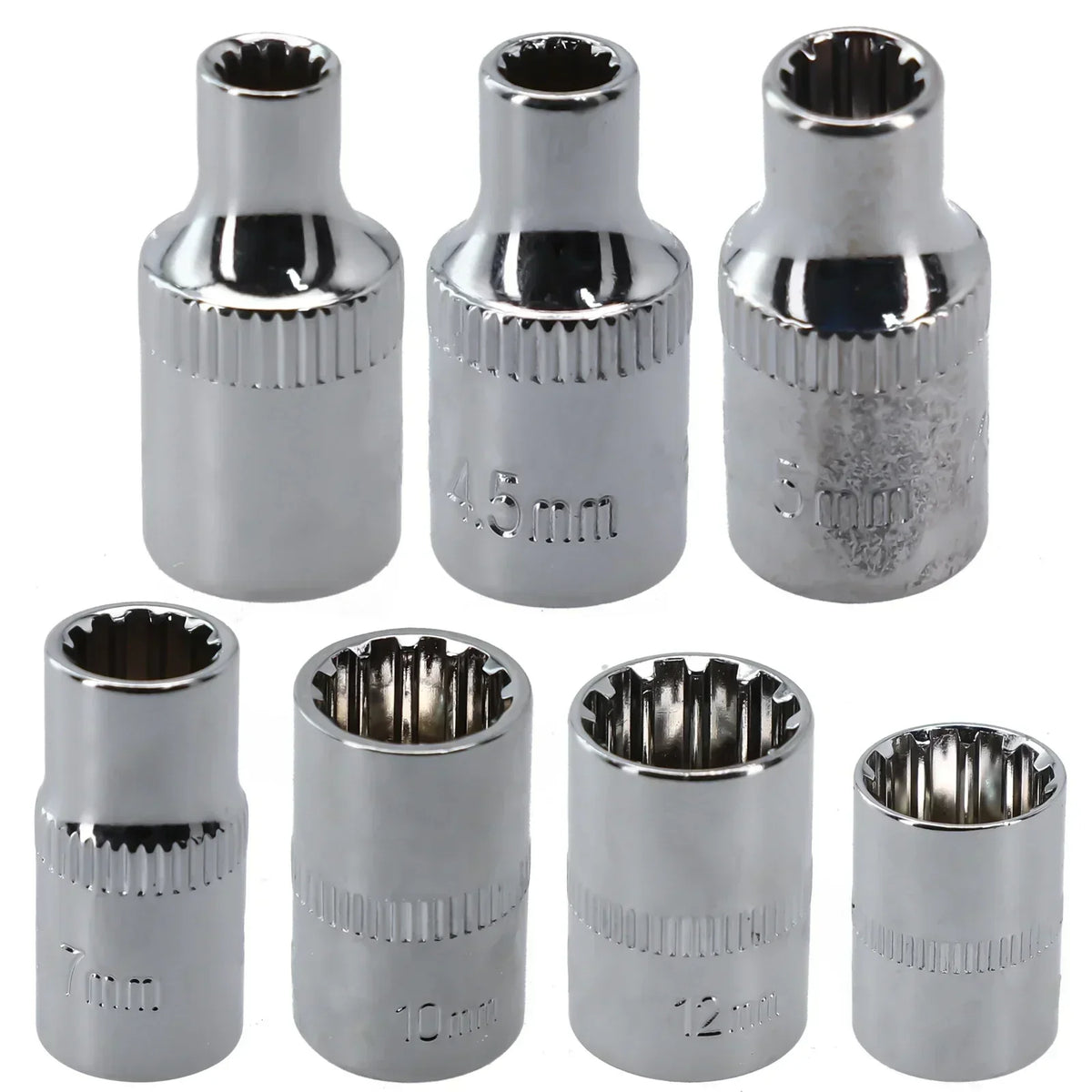12-Point Mirror Short Socket Bit | 1/4" Drive 4–14mm