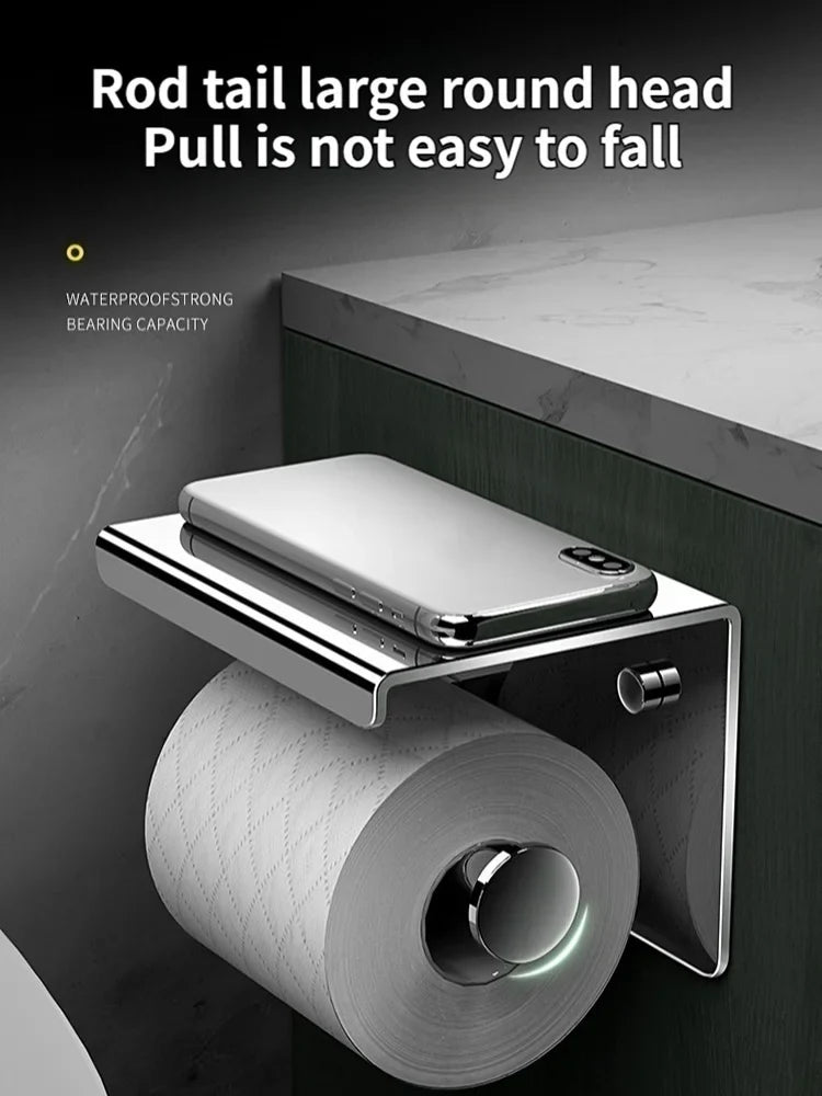 304 Stainless Steel Toilet Paper Holder | Waterproof Tissue Box