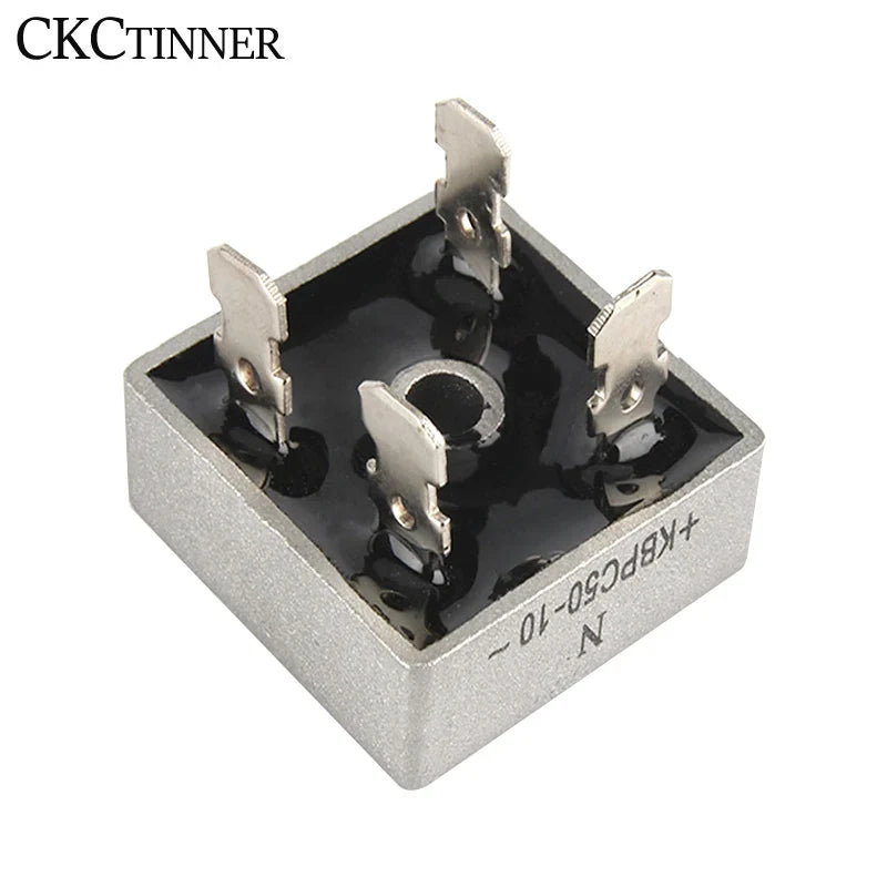 2PCS KBPC Bridge Rectifier – Single Phase Diode Metal Case