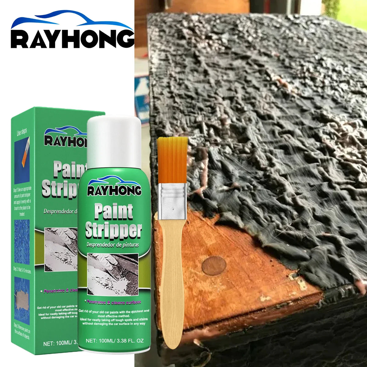 RayHong Paint Remover Kit – Car Wheel Hub & Metal Surface