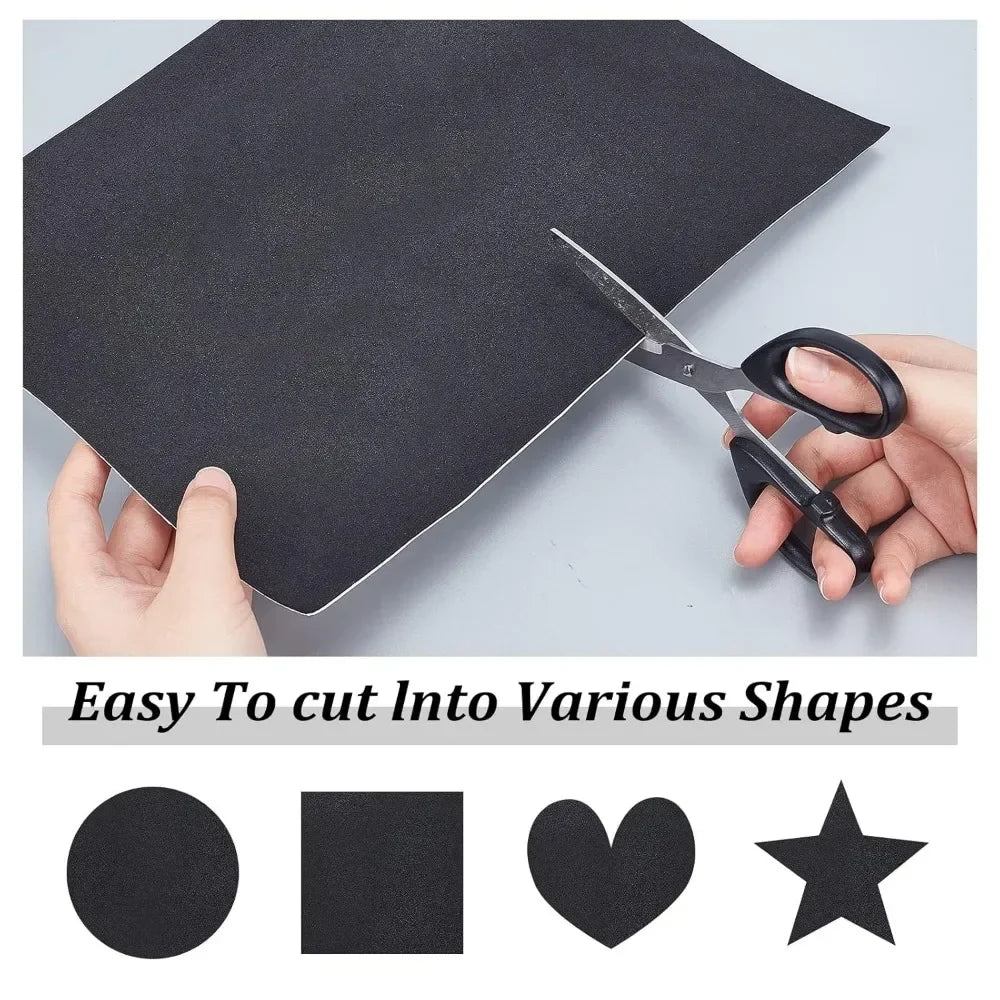 10PCS Self-Adhesive Black Foam Sheets 1mm | Craft & Protection