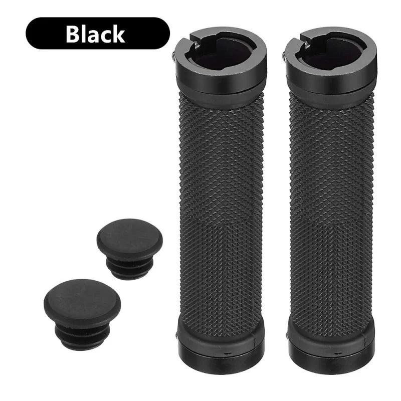 Double Lock-On Bike Handlebar Grips – Aluminum Anti-Slip MTB