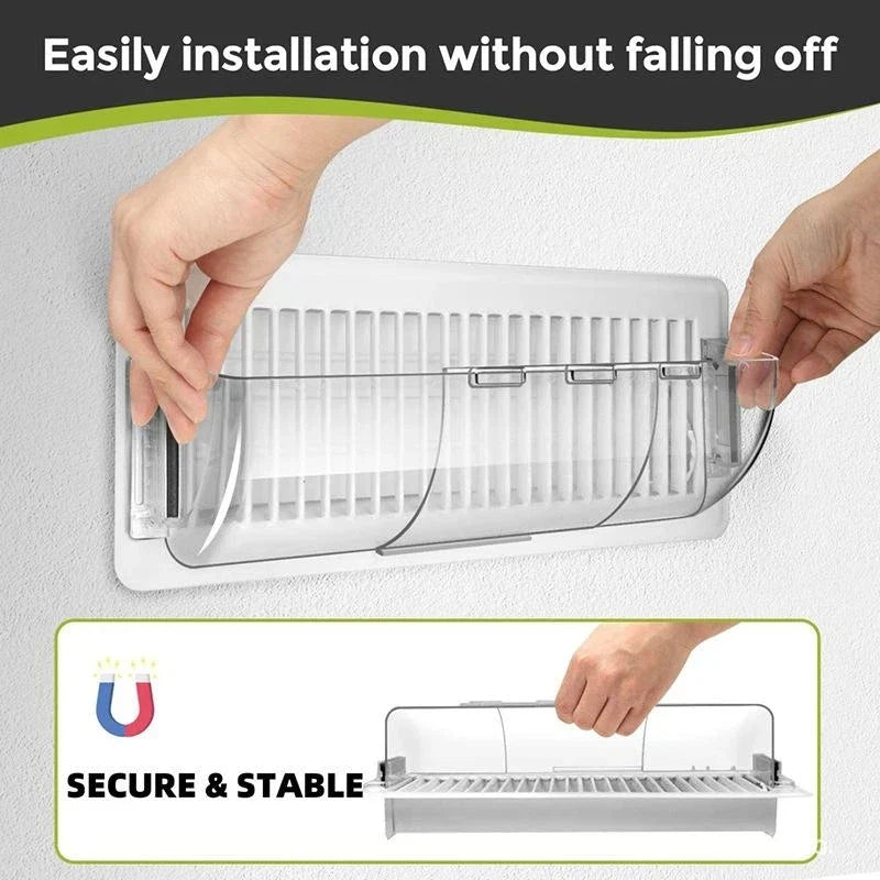Adjustable AC Air Vent Deflector – Clear Acrylic Airflow Redirect
