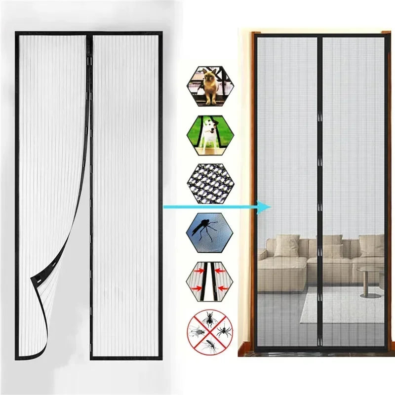 Magnetic Mosquito Net Door Screen Curtain | Insect Mesh