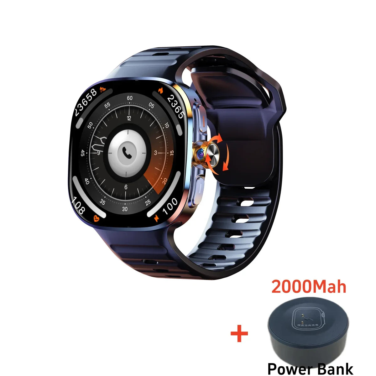 Zestbolt M99 4G Android Smartwatch 2.4" AMOLED 8MP Camera GPS