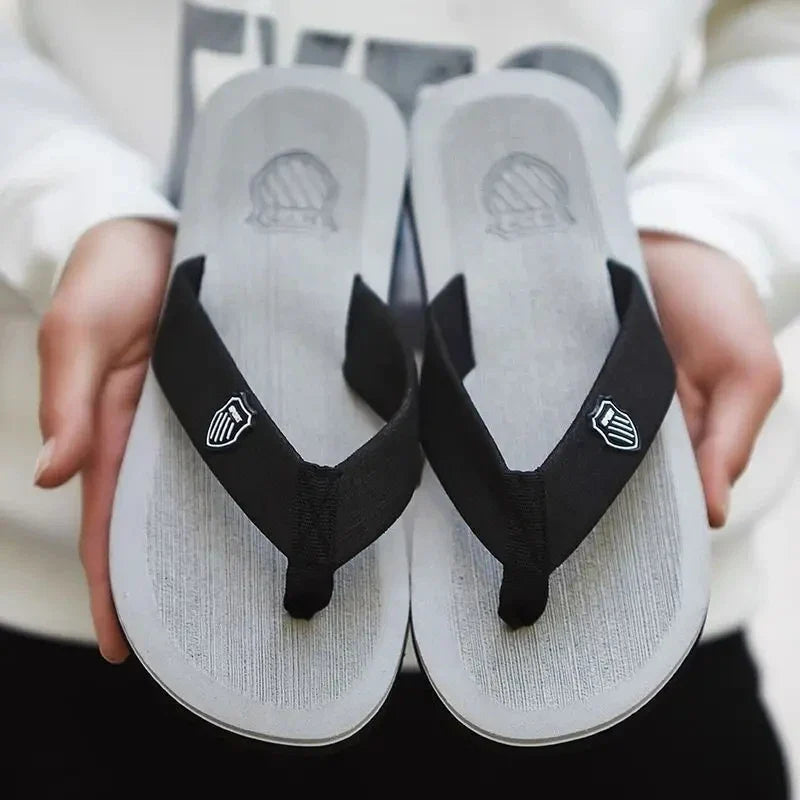 Men's Anti-Slip Flip Flops Beach Sandals & Indoor Slippers