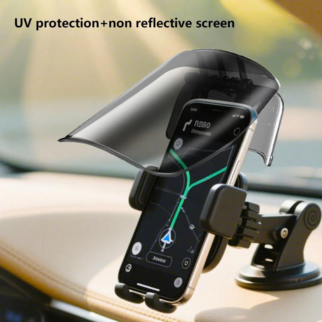 Car Phone Sun Shade Clip-On Visor – UV & Rain Screen Shield