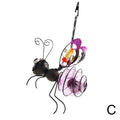 Solar Iron Insect Statue LED Fairy Light Outdoor Garden Decor
