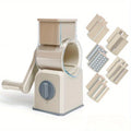 Rotary Drum Vegetable Slicer – Manual Hand Crank Grater & Chopper
