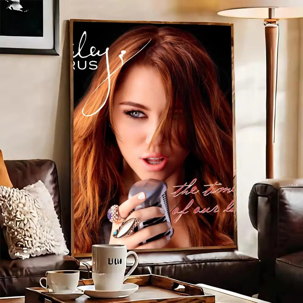 Miley Cyrus Canvas Wall Art – Unframed HD Print Poster