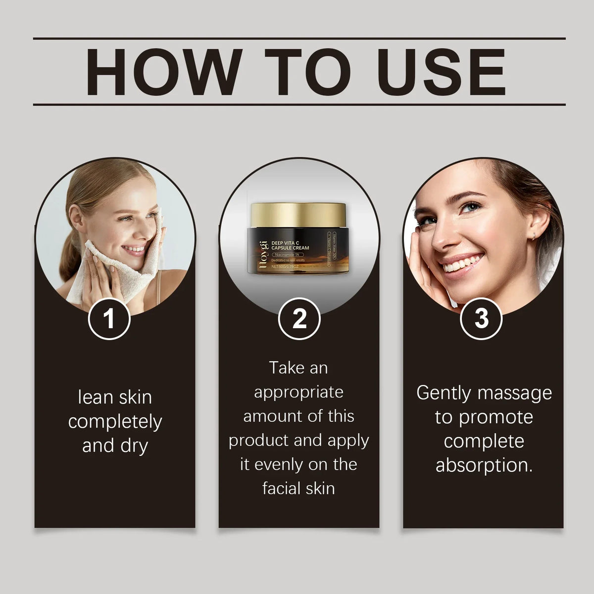 Vitamin C Capsule Facial Cream Even Skin Tone Pigmentation Removal