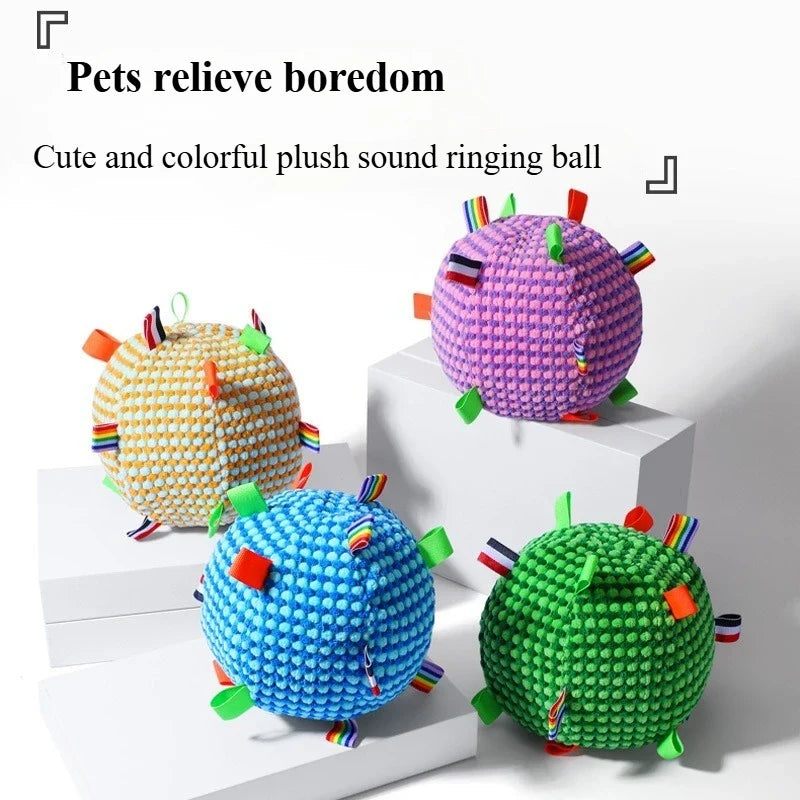 Interactive Dog Training Ball with Bell – Fetch Toy for Dogs