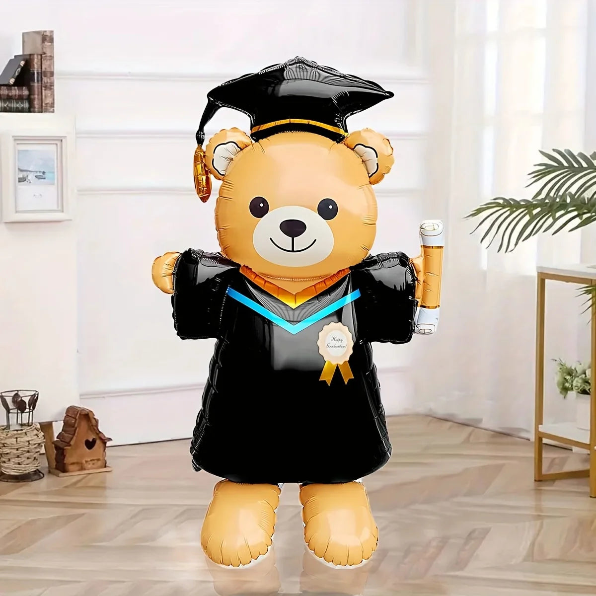 Cute Graduation Bear Aluminum Foil Balloon Perfect School Events