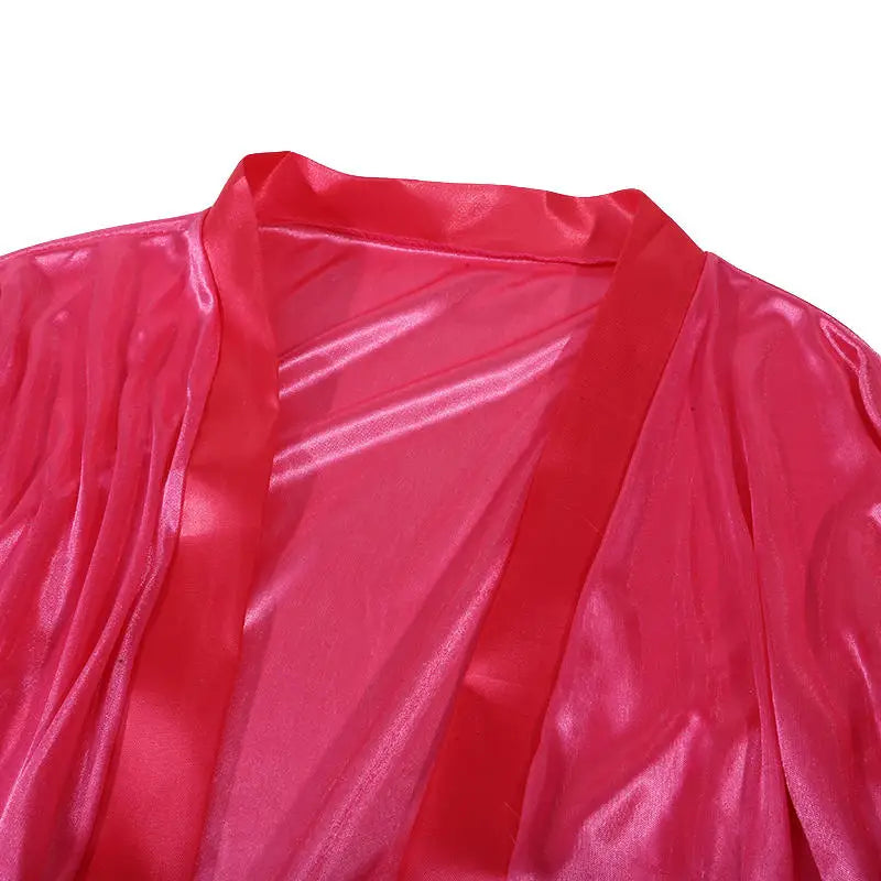 Women Sexy Imitation Ice Silk Pajamas Nightgown Night Gown Nightwears