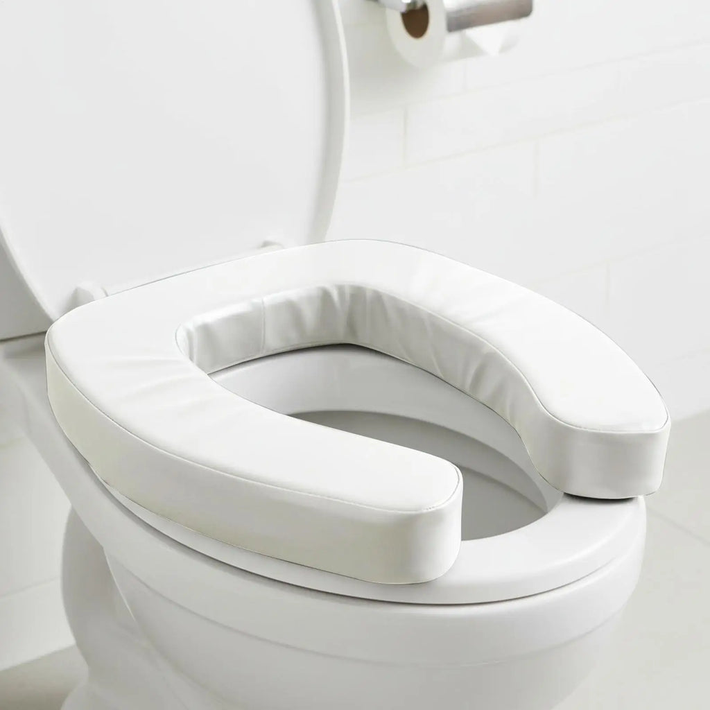 Ergonomic Padded Toilet Seat Riser – Non-Slip Waterproof Aid