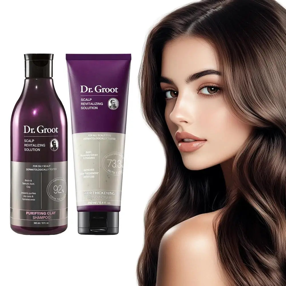 Dr.Groot Shampoo & Conditioner Set – Hair Loss & Smoothing