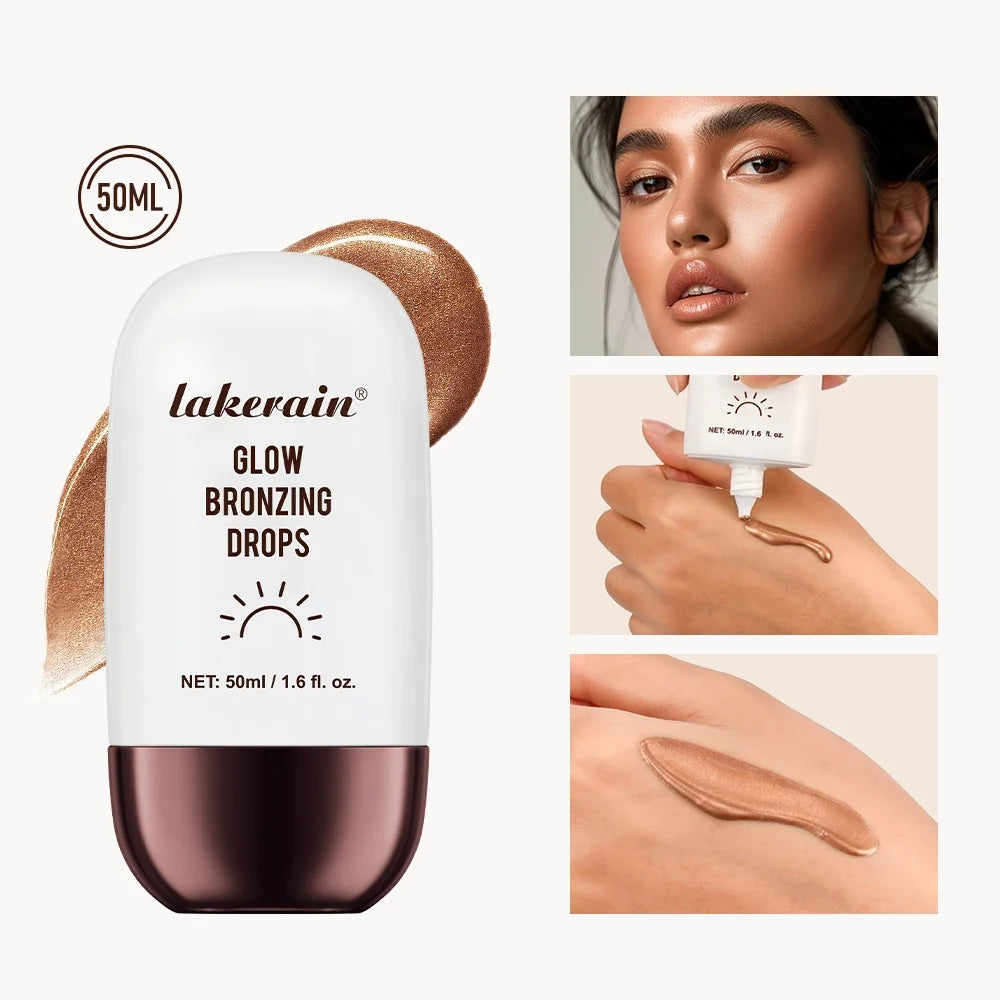 Glow Bronzing Drops – Liquid Bronzer with Peptides & Squalane