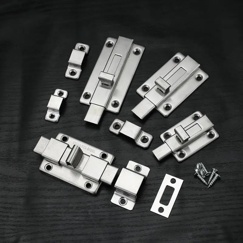 Self-elastic Latch Security Bolt Anti-theft Spring Latches Stainless