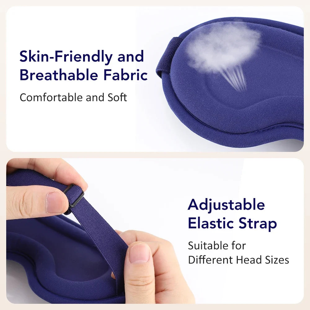 Heated Eye Mask Vibration Massage USB | Eye Strain Relief