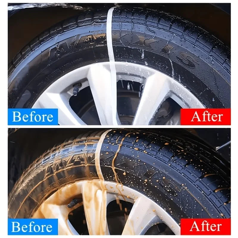 Tire Polishing Paste & Blackening Cream with Sponge | Car Care