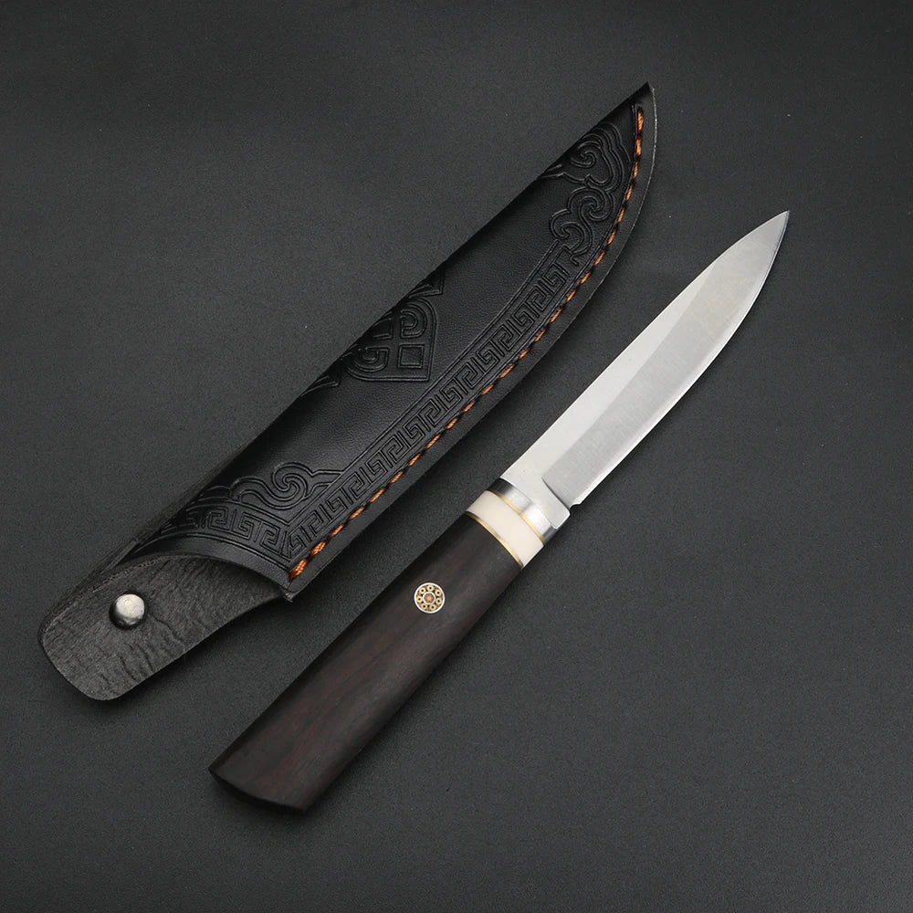 XUAN FENG Folding Pocket Knife – D2 Steel & Sandalwood Handle