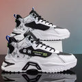 YBQJOO Men's High-Top Anti-Slip Casual Sneakers | Lace-Up